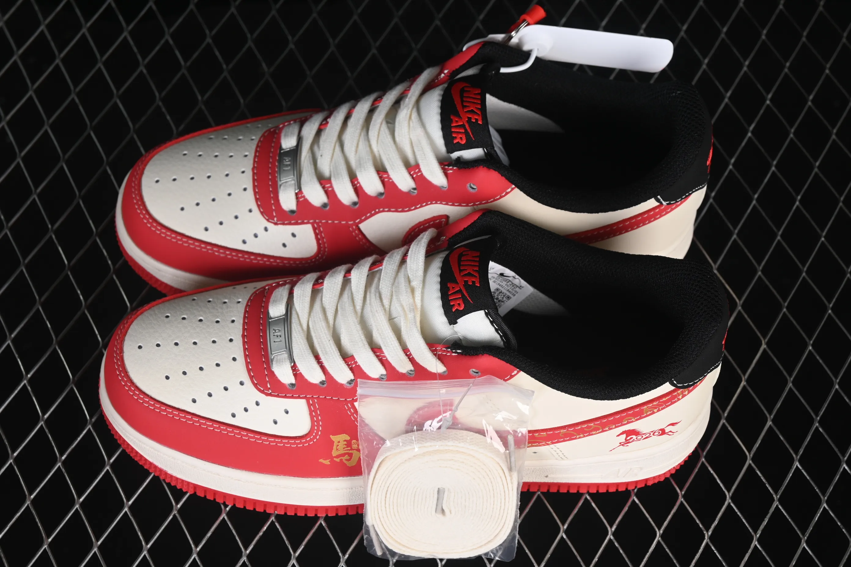 All Categories Nk Air Force 1 Air Force Series Nk Air Force 1 Low Air Force Low Nike Air Force 1'07 Low Year of the Horse Limited Red Gold Color Air Force One Low Casual Shoes FC1688-260